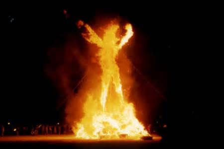 burning effigy